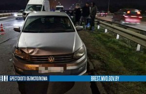 В Бресте авария с участием пяти автомобилей В Бресте авария с участием пяти автомобилей