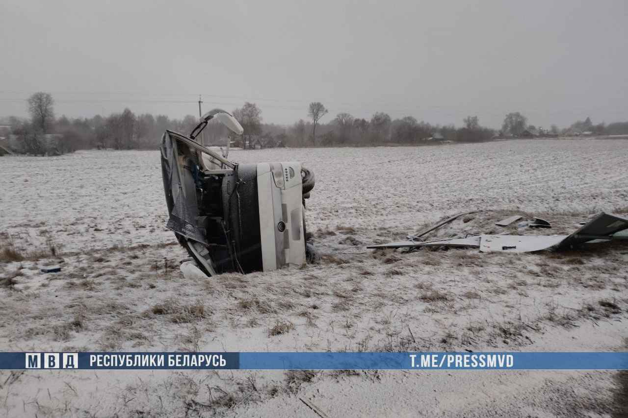 На Витебщине ДТП с автобусом: один погибший, шесть в больнице