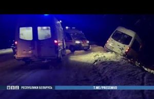 На Минщине ДТП с маршруткой из-за упавшего дерева