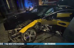 Проезд на красный стал причиной аварии в Минске