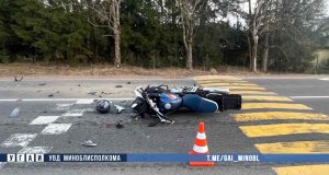 Трагедия на дороге: в Воложинском районе погиб мотоциклист