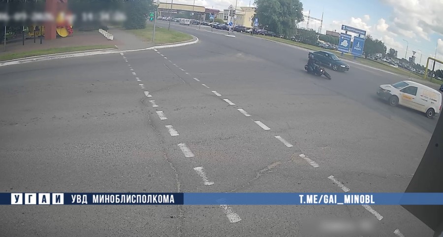в Солигорске в аварии погиб мотоциклист