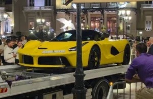 Ferrari саудовского миллиардера сломался в центре Монако Ferrari саудовского миллиардера сломался в центре Монако