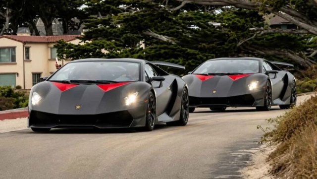 Редкая встреча Lamborghini: два Sesto Elemento и Reventon появились на Автонеделе в Монтерее