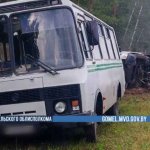На трассе М-5 в Жлобинском районе водитель уснул за рулем и врезался в автобус